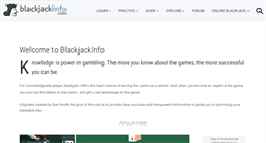 Desktop Screenshot of blackjackinfo.com